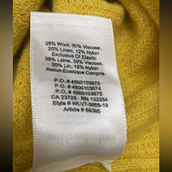 Aritzia Wilfred Free Lolan Wool Linen Blend Cropped Relaxed Fit Sweater Small - Picture 9 of 9